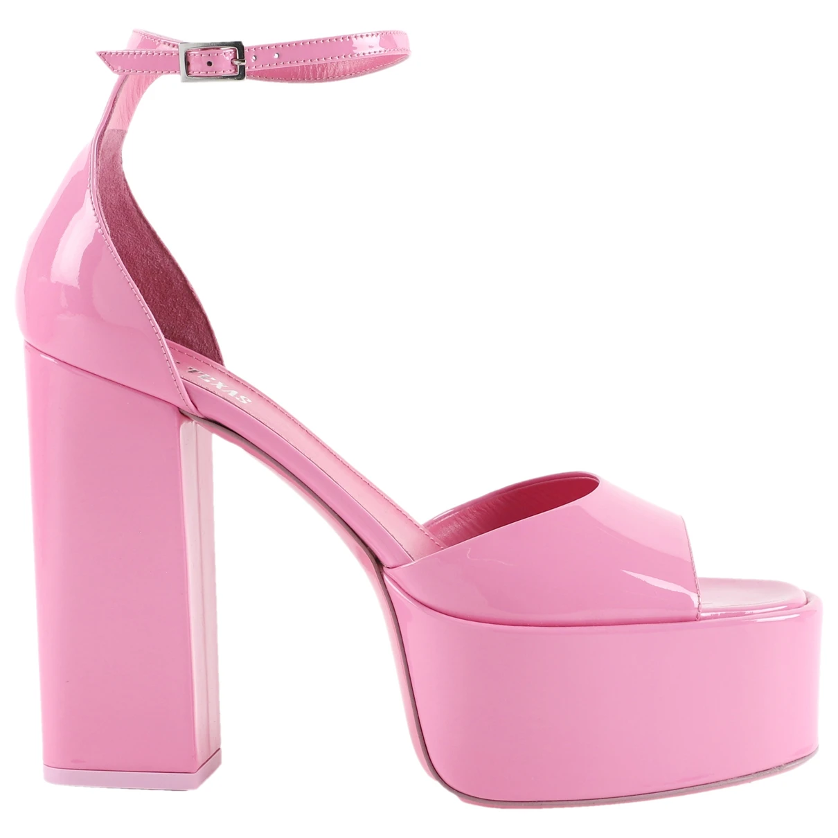 Pre-owned Paris Texas Patent Leather Sandal In Pink