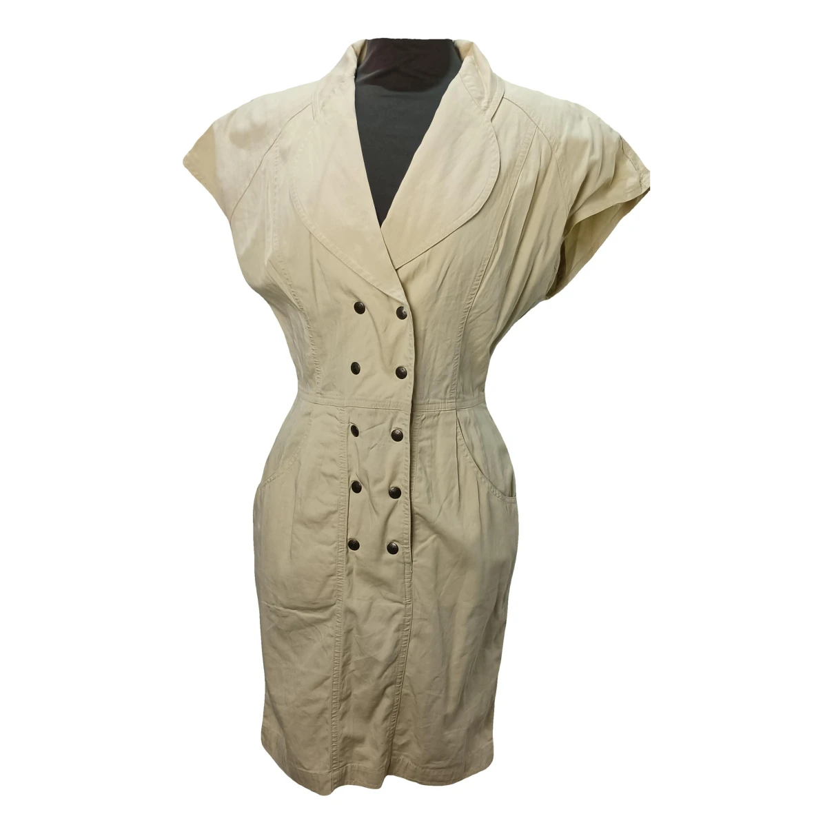 Pre-owned Fendi Dress In Beige