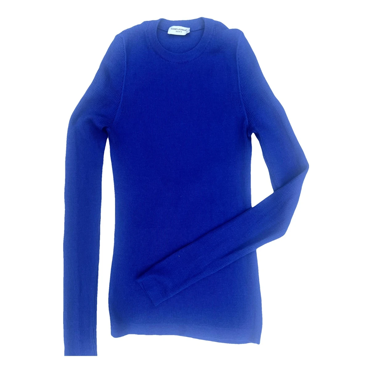 Pre-owned Saint Laurent Wool Jumper In Blue