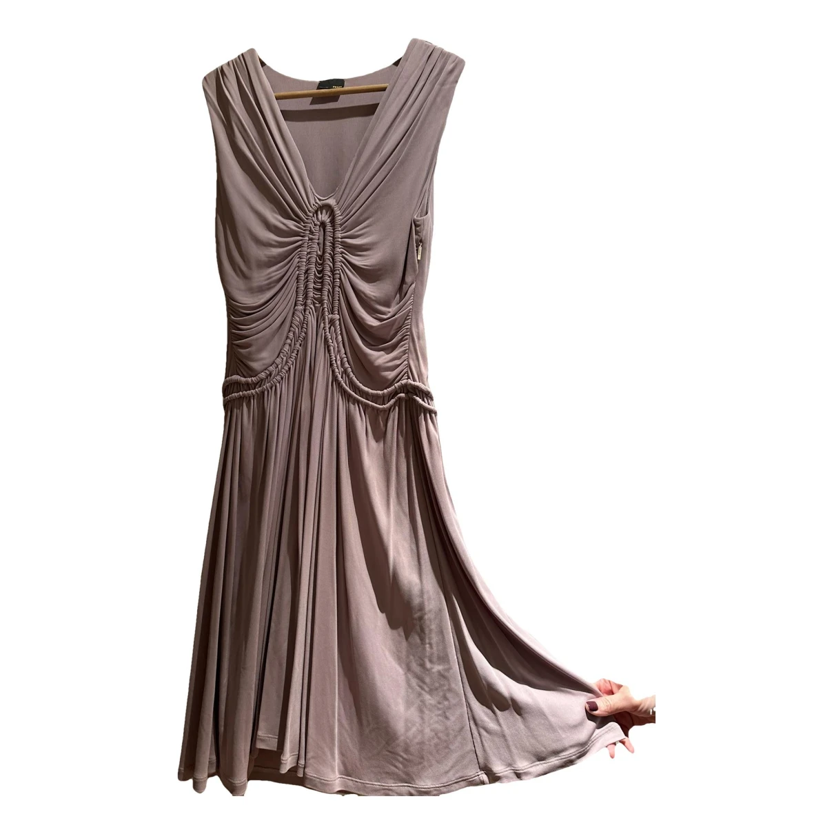 Pre-owned Fendi Mid-length Dress In Purple