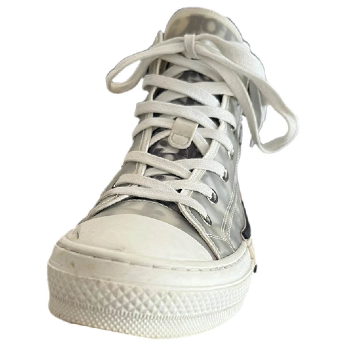 Pre-owned Dior B23 Cloth Trainers In White