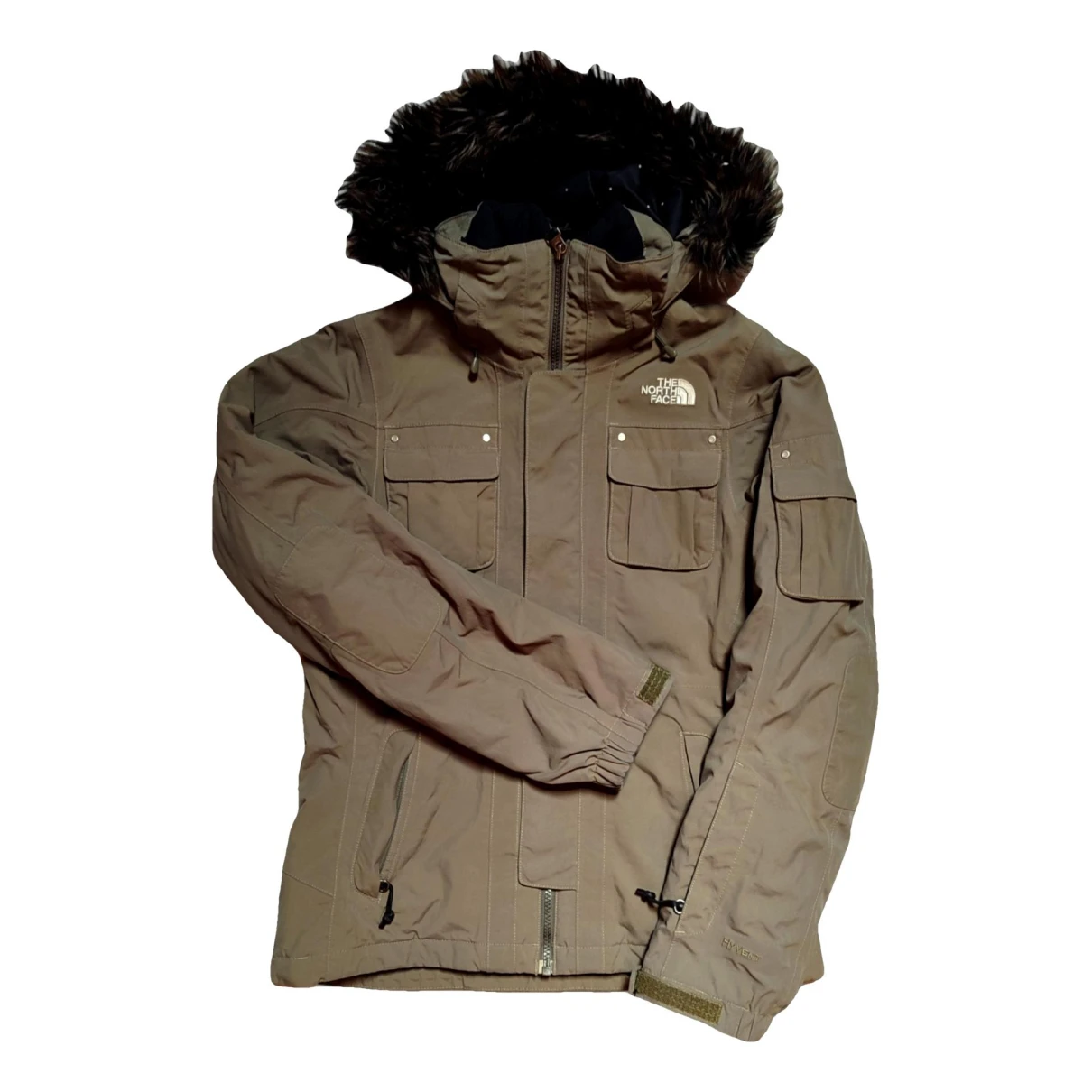 Pre-owned The North Face Jacket In Khaki