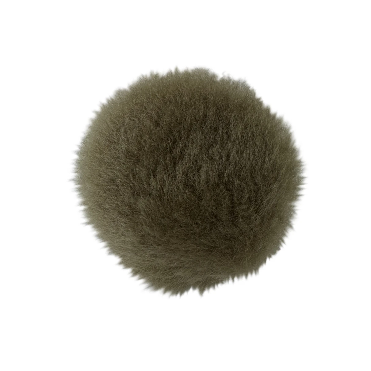 Pre-owned Balenciaga Faux Fur Ring In Beige