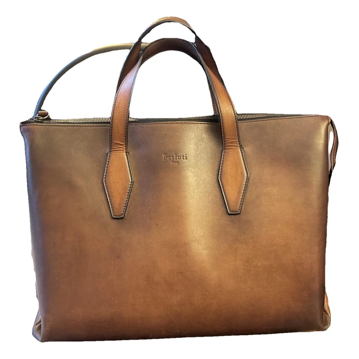 Pre-owned Berluti Leather Bag In Brown