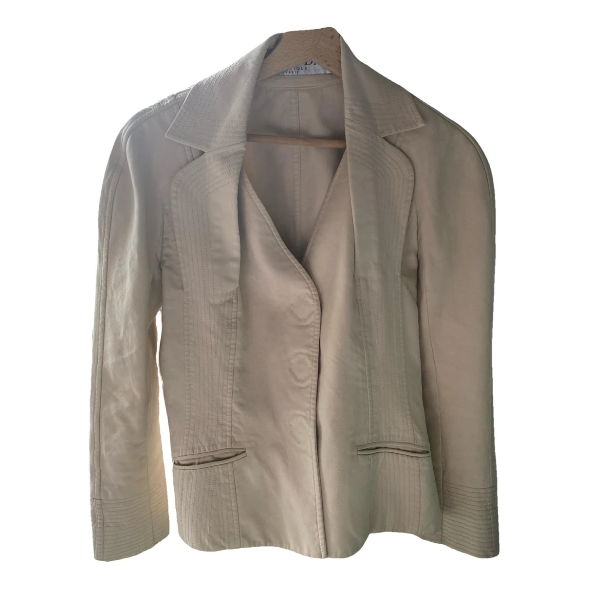 Pre-owned Dior Short Vest In Beige