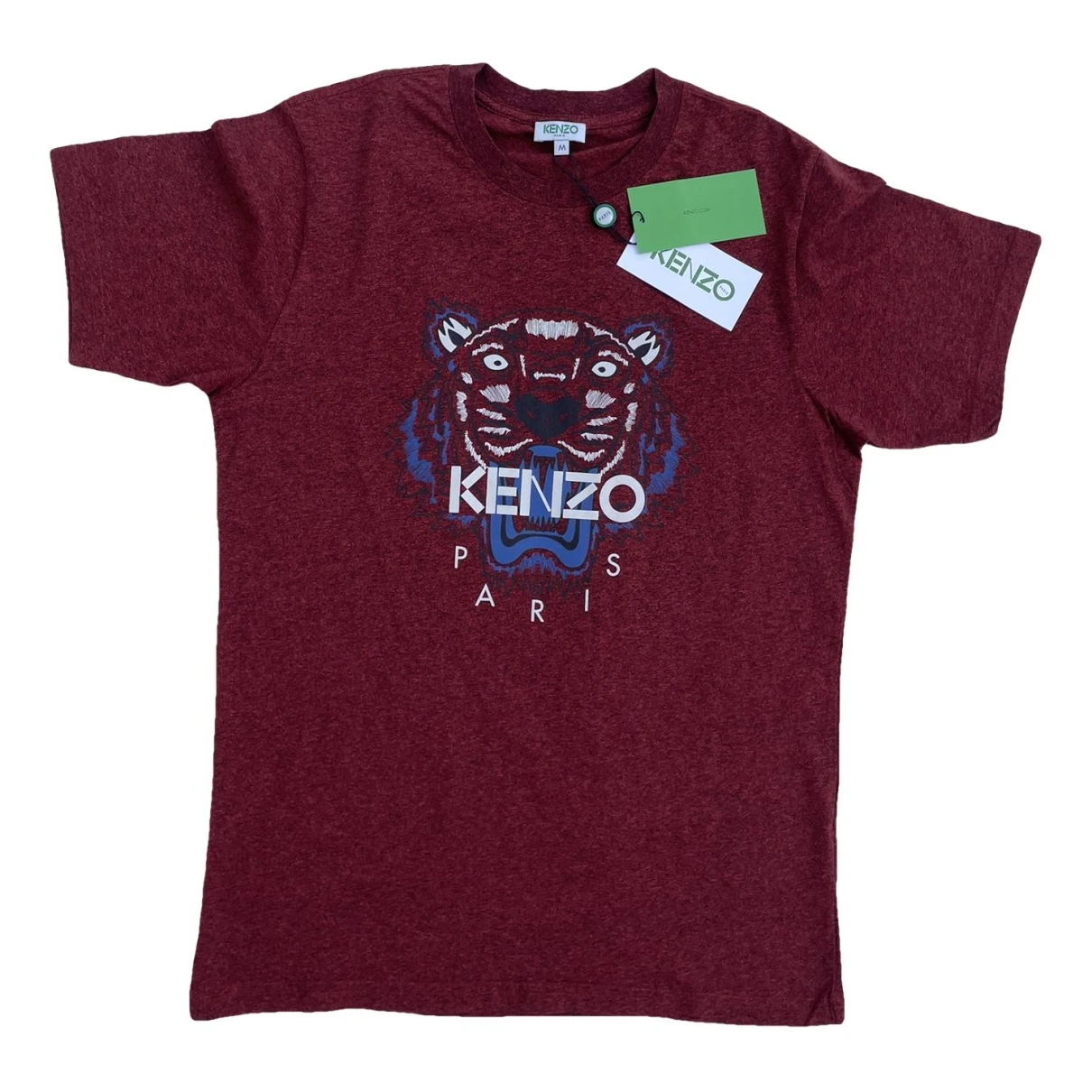 Pre-owned Kenzo Tiger T-shirt In Burgundy