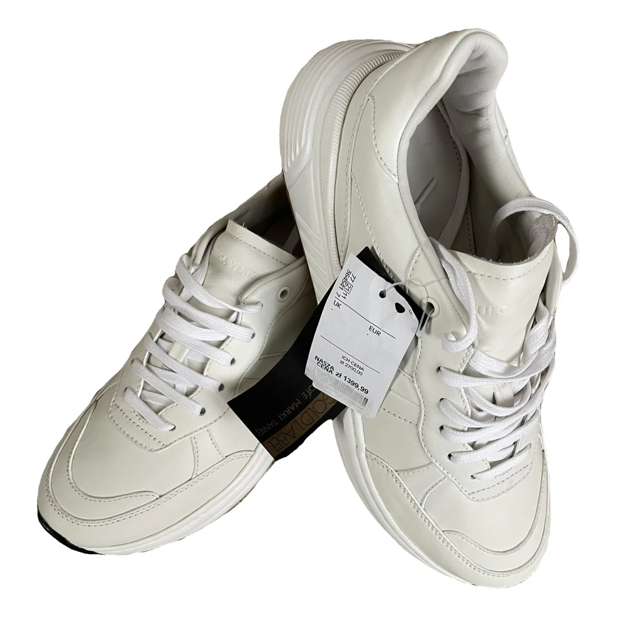Pre-owned Bottega Veneta Speedster Leather Low Trainers In White