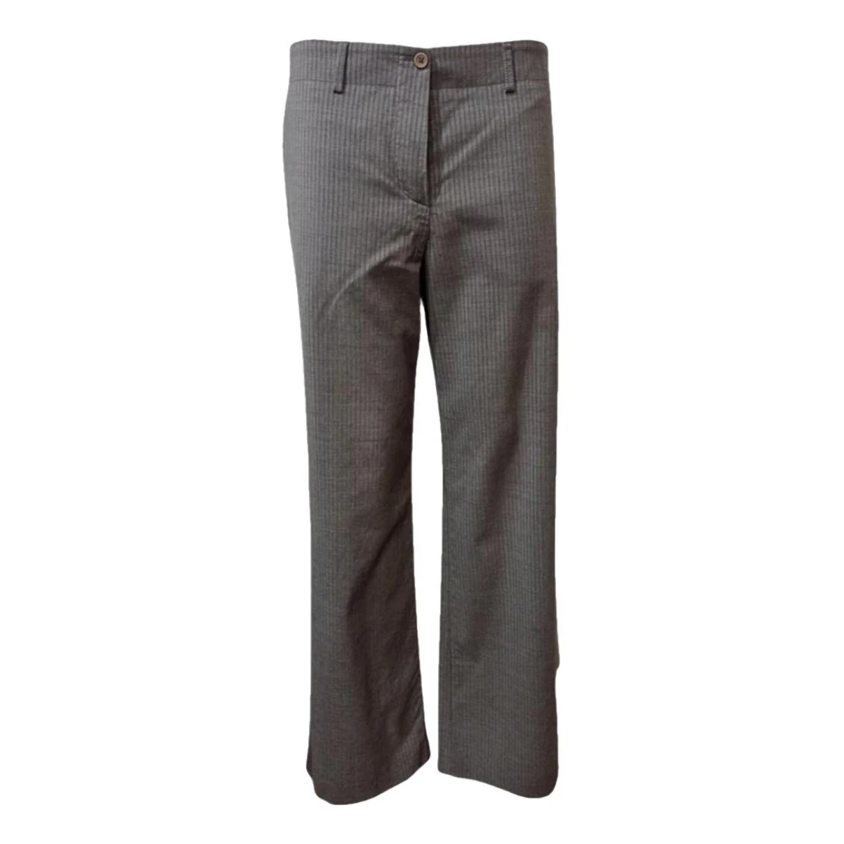 Pre-owned Brunello Cucinelli Straight Pants In Grey