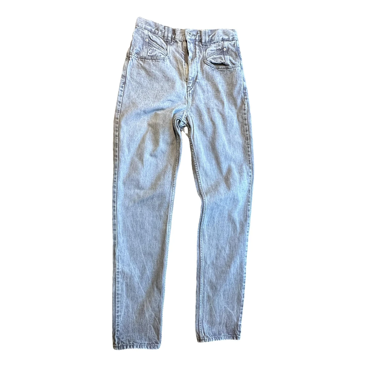 Pre-owned Isabel Marant Straight Jeans In Grey
