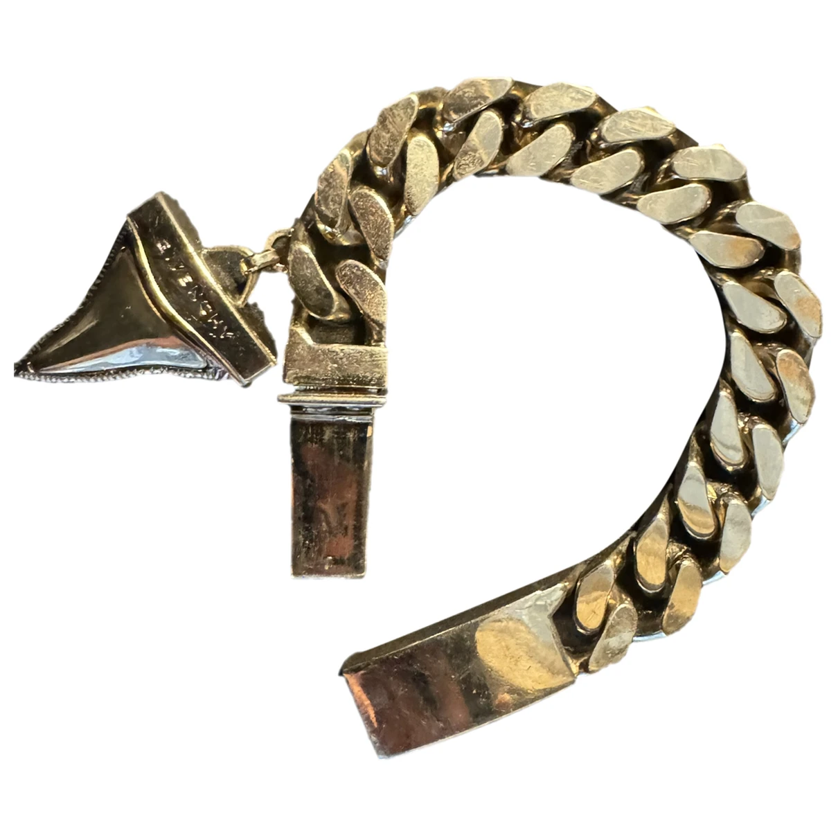 Pre-owned Givenchy Shark Bracelet In Gold