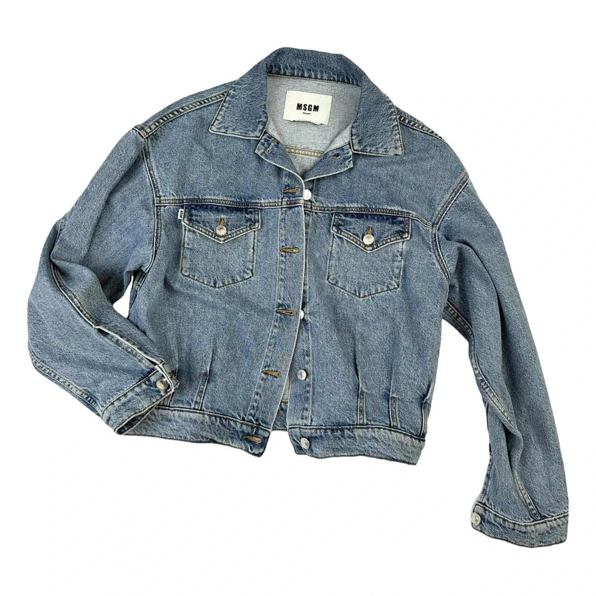 Pre-owned Msgm Jacket In Blue