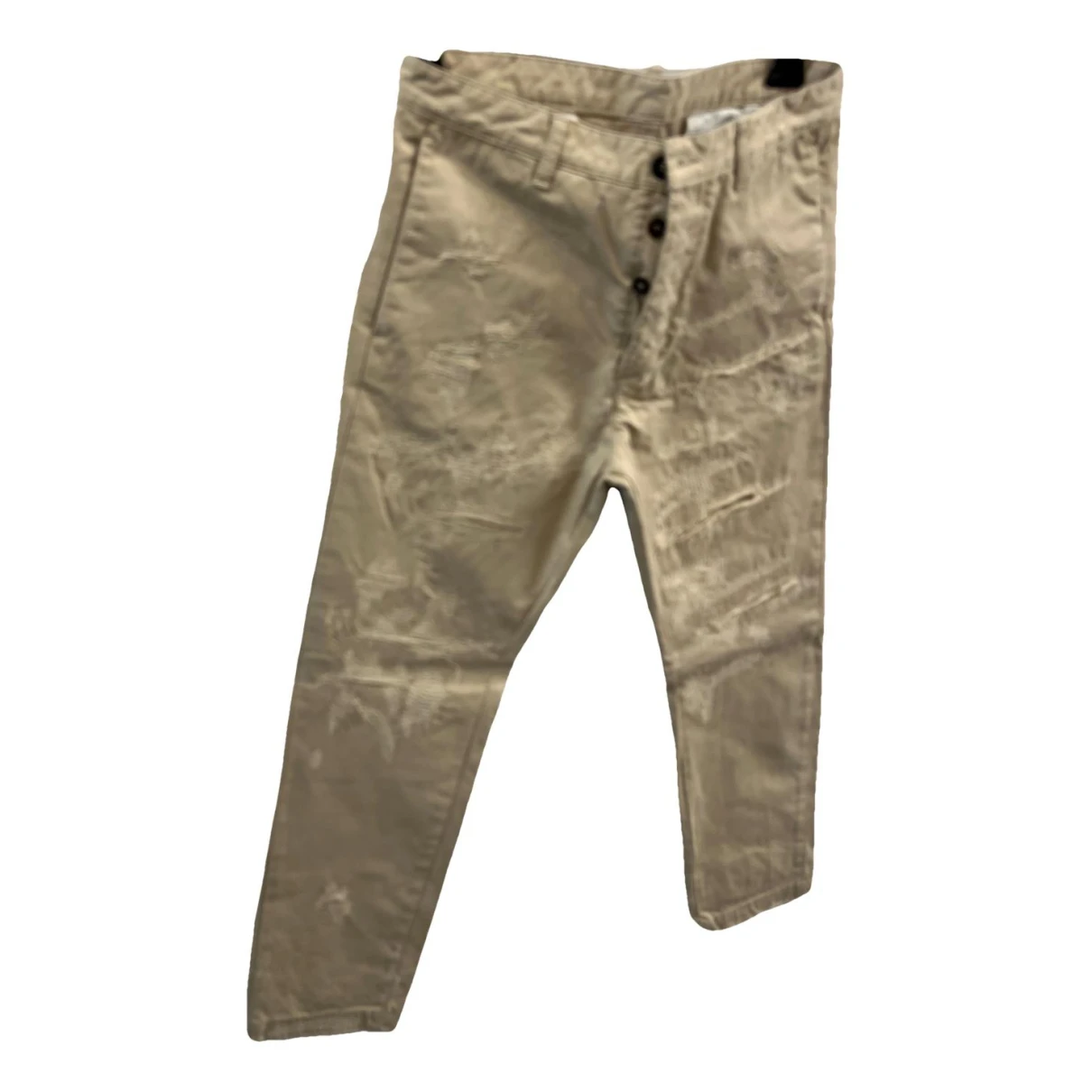 Pre-owned Dsquared2 Straight Jeans In Beige