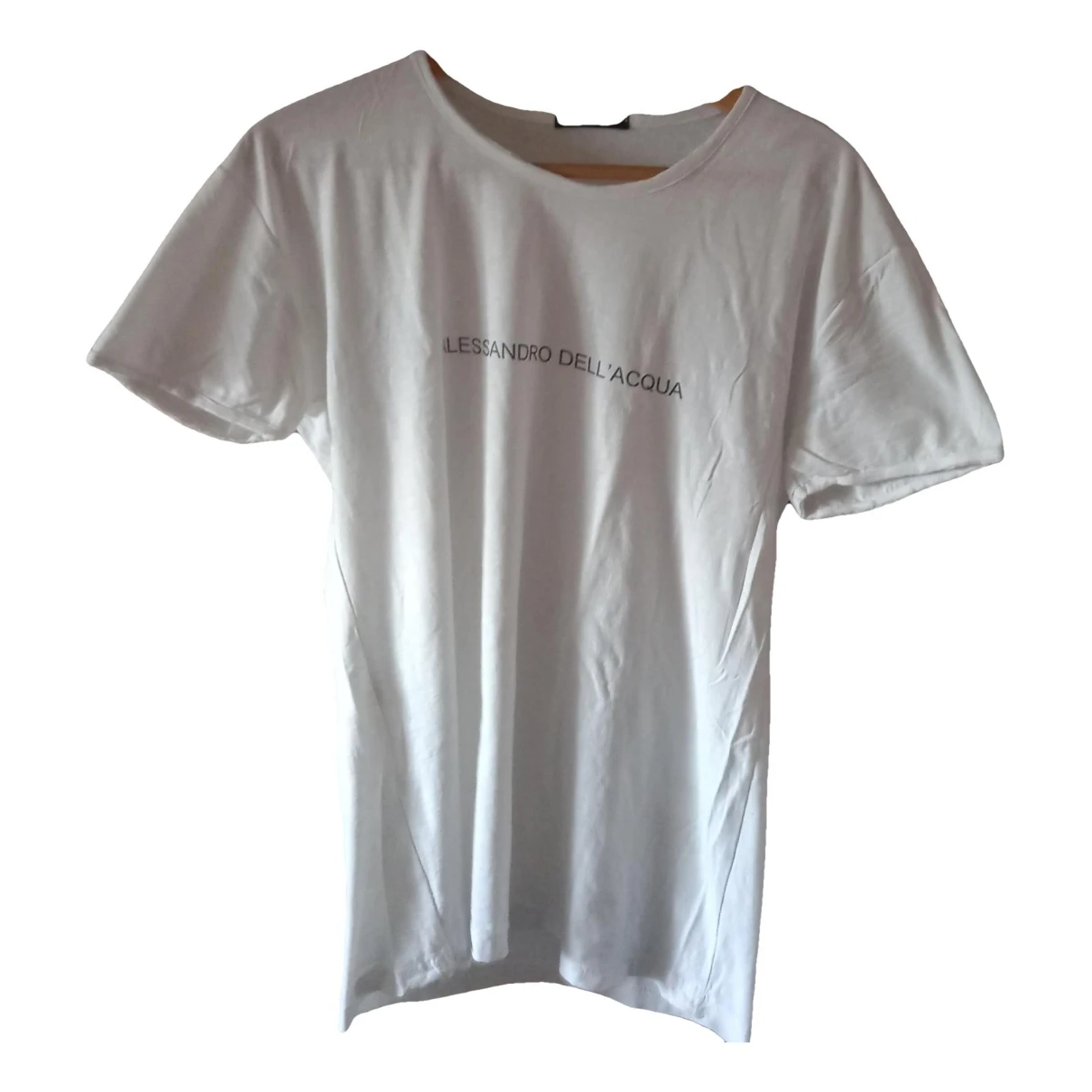 Pre-owned Alessandro Dell'acqua T-shirt In White