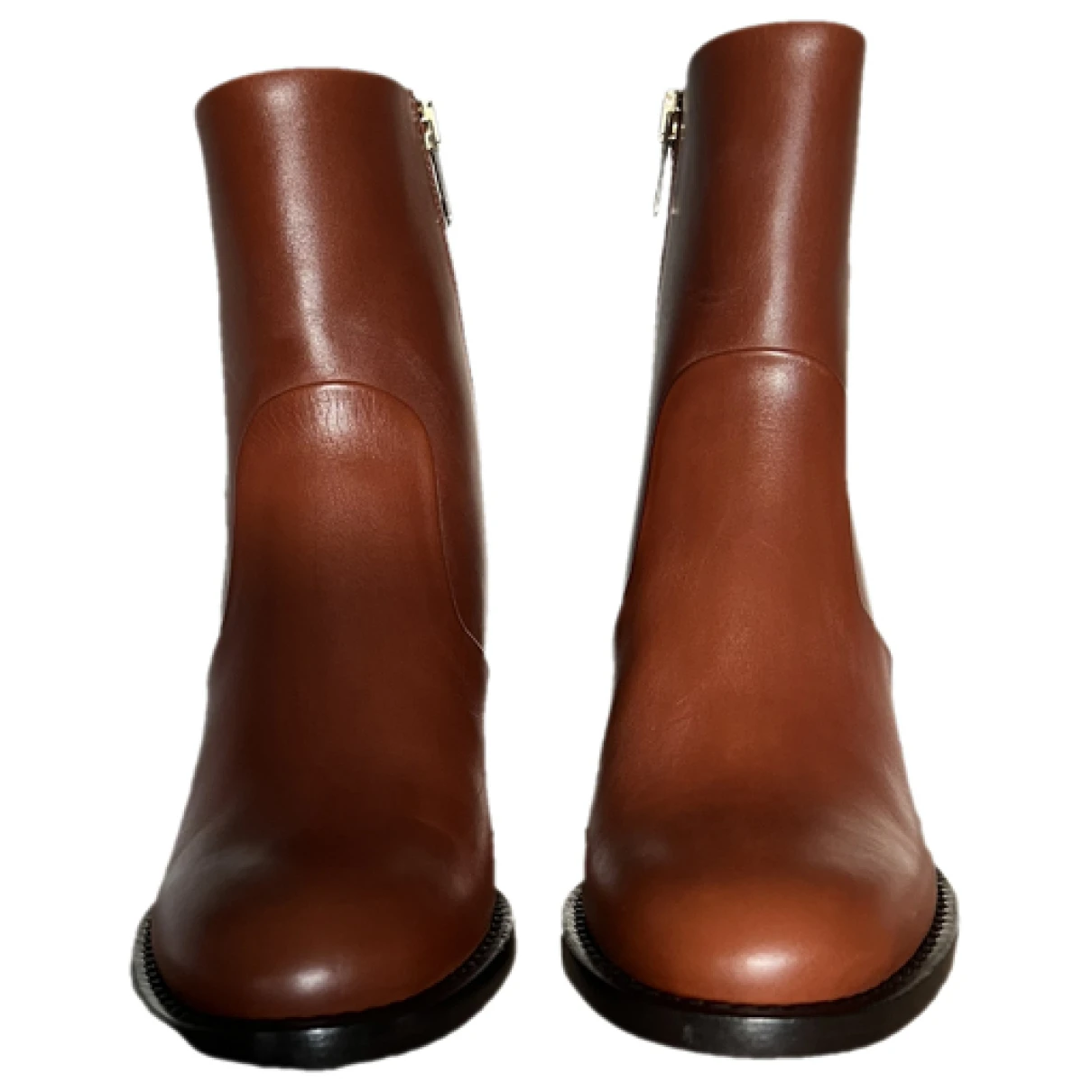 Pre-owned Burberry Leather Boots In Brown