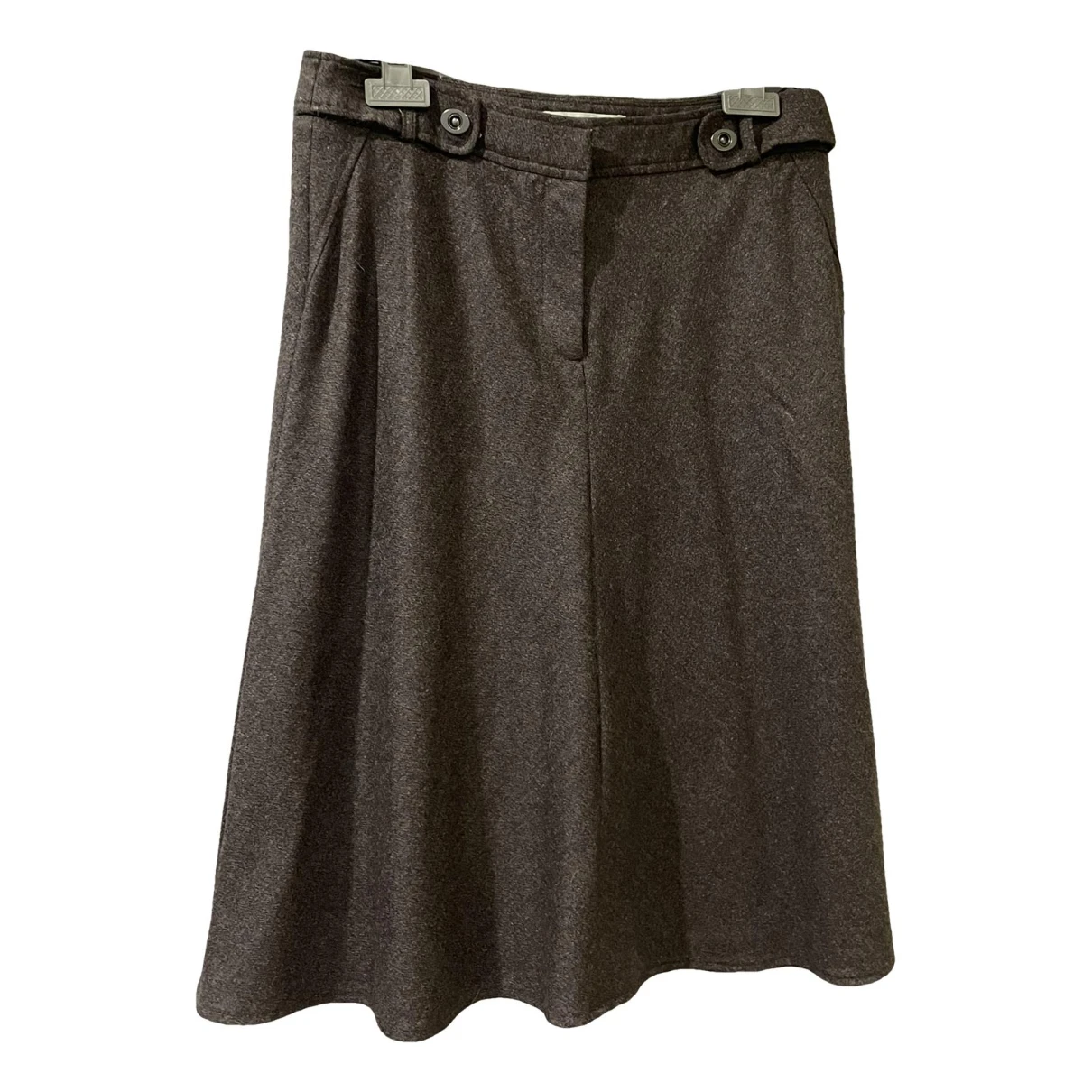 Pre-owned Gerard Darel Wool Mid-length Skirt In Brown