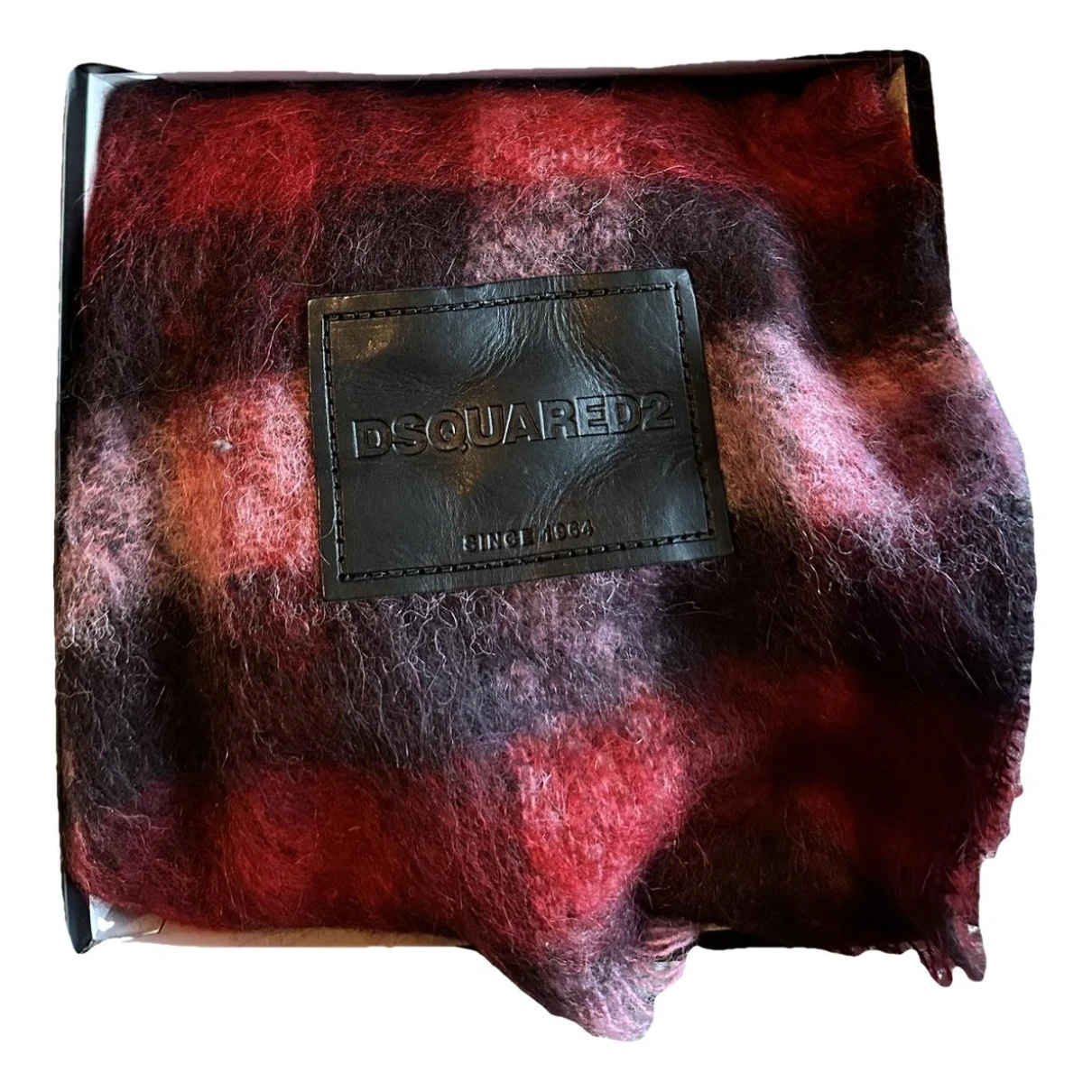 Pre-owned Dsquared2 Wool Scarf In Red