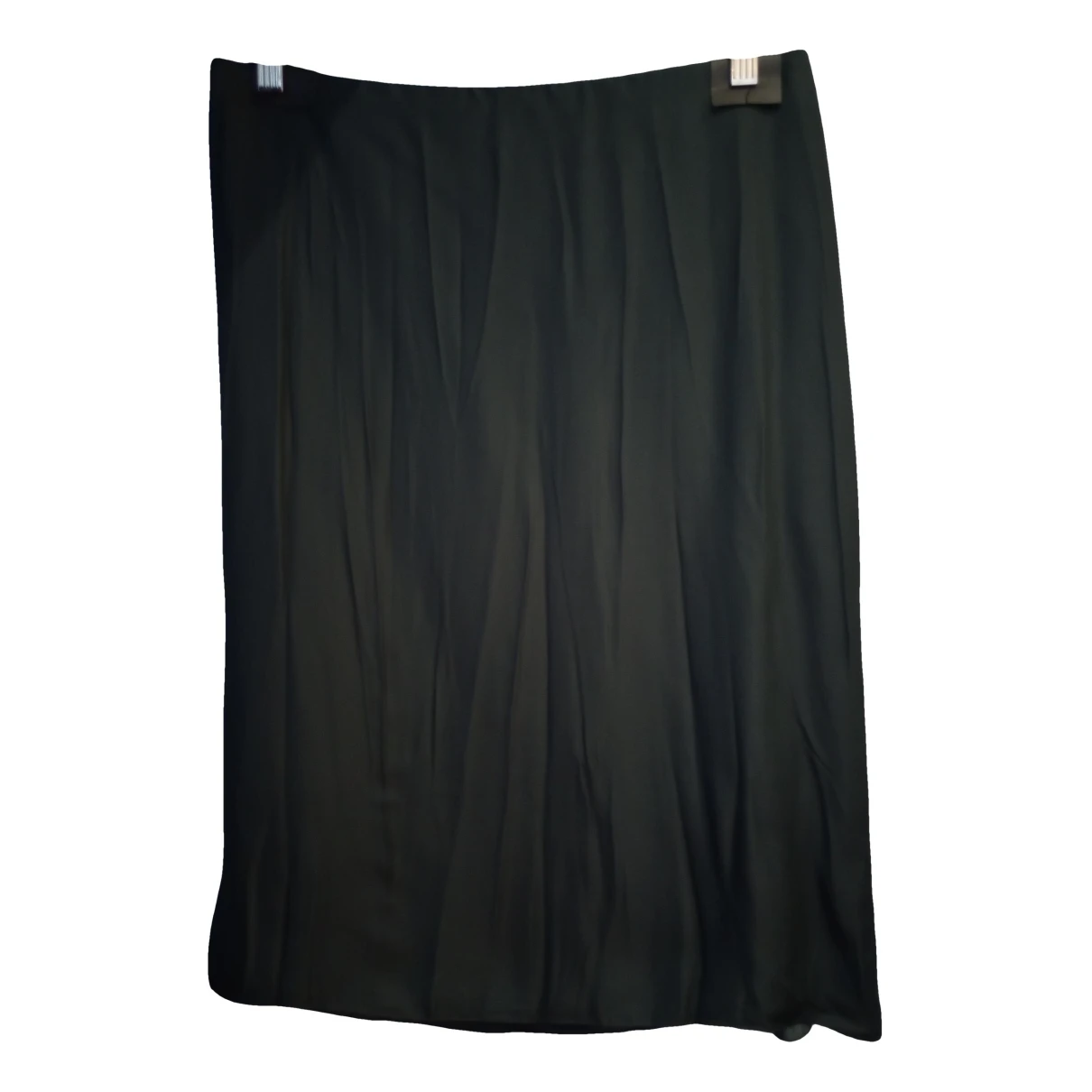 Pre-owned Nina Ricci Silk Mid-length Skirt In Black