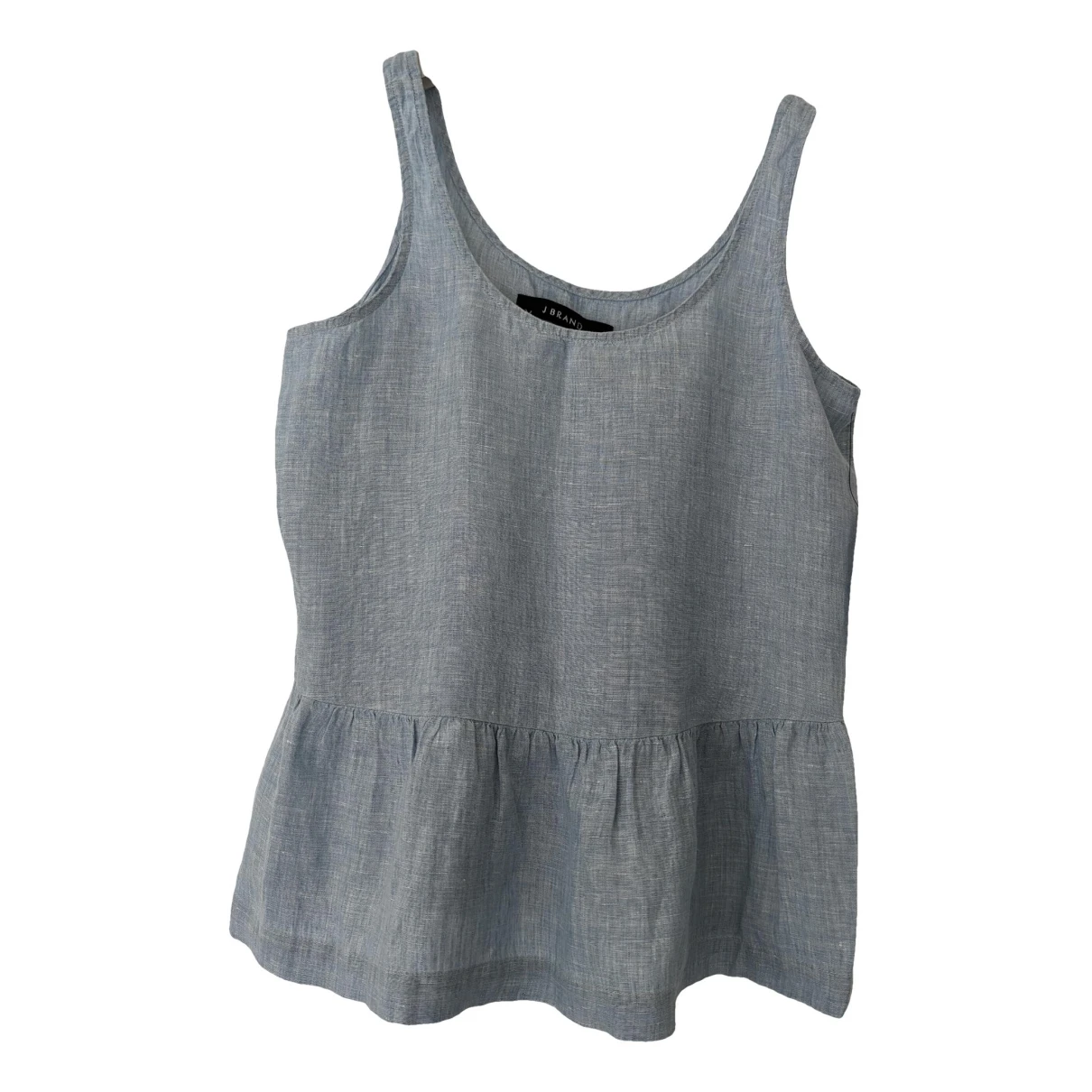 Pre-owned J Brand Linen Top In Blue