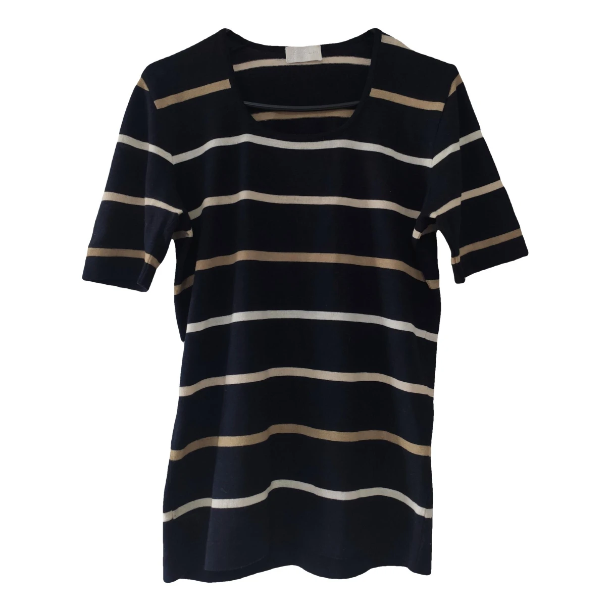 Pre-owned Les Copains Wool T-shirt In Black