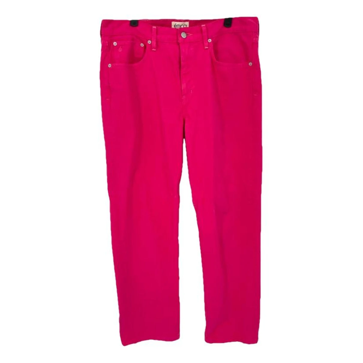 Pre-owned Etica Straight Jeans In Pink