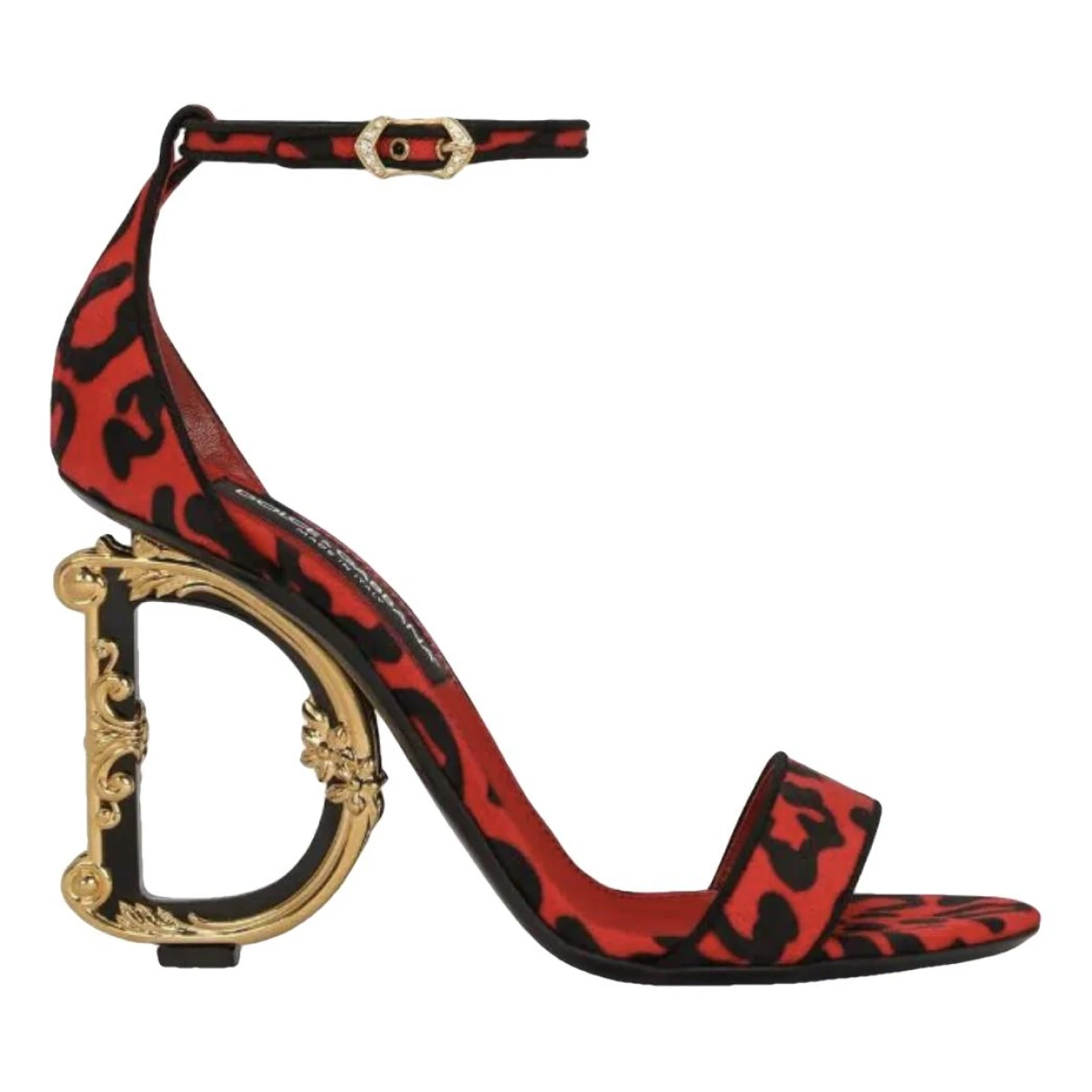 Pre-owned Dolce & Gabbana Cloth Sandal In Red