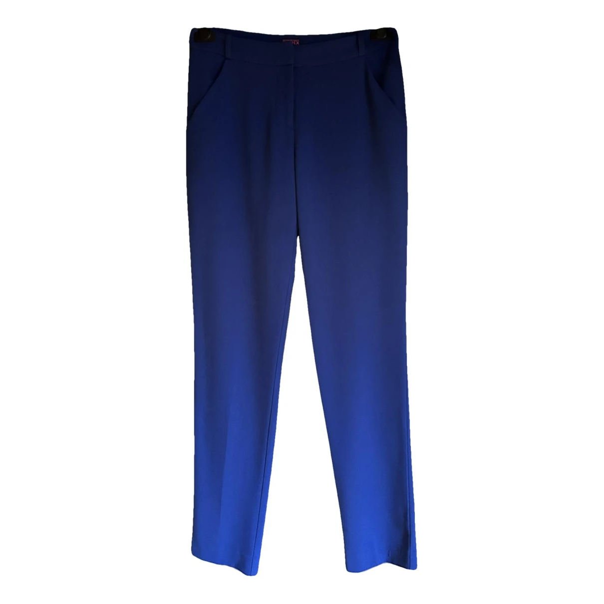 Pre-owned Matthew Williamson Trousers In Navy