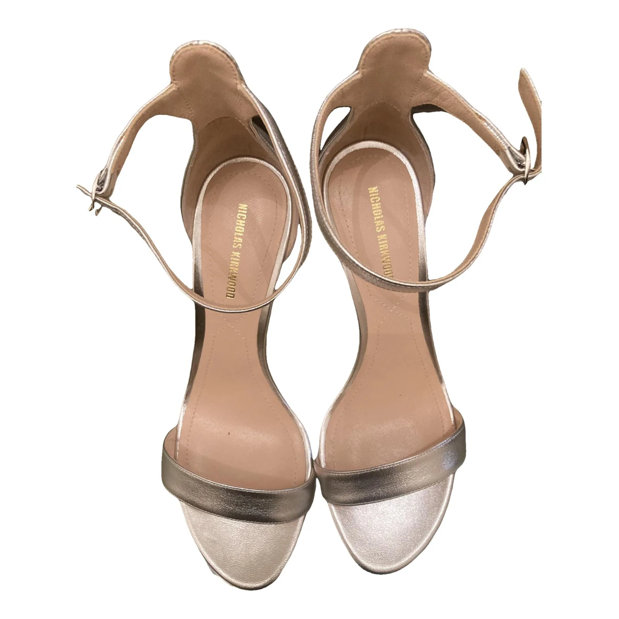 Pre-owned Nicholas Kirkwood Leather Sandals In Silver