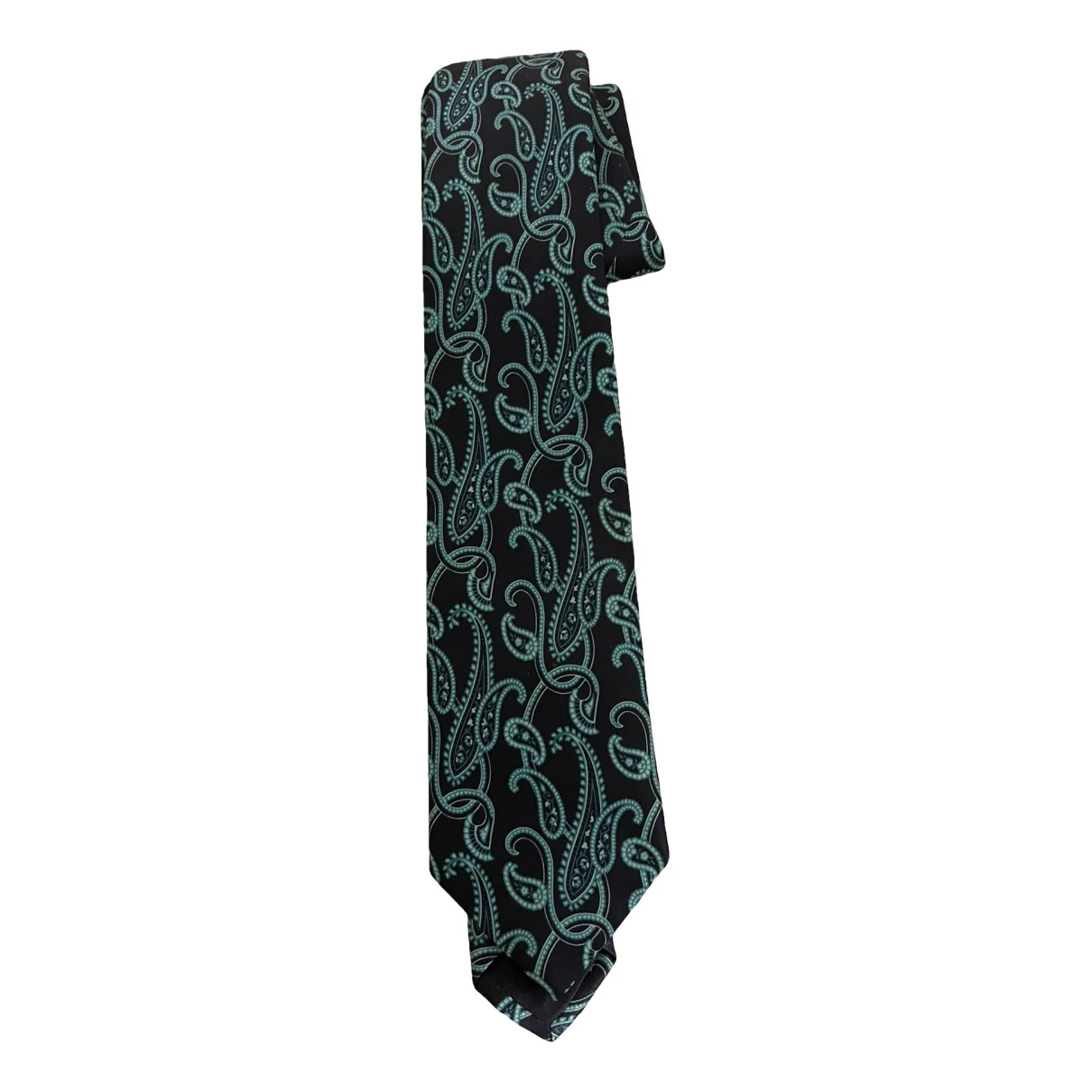 Pre-owned Brioni Silk Tie In Blue
