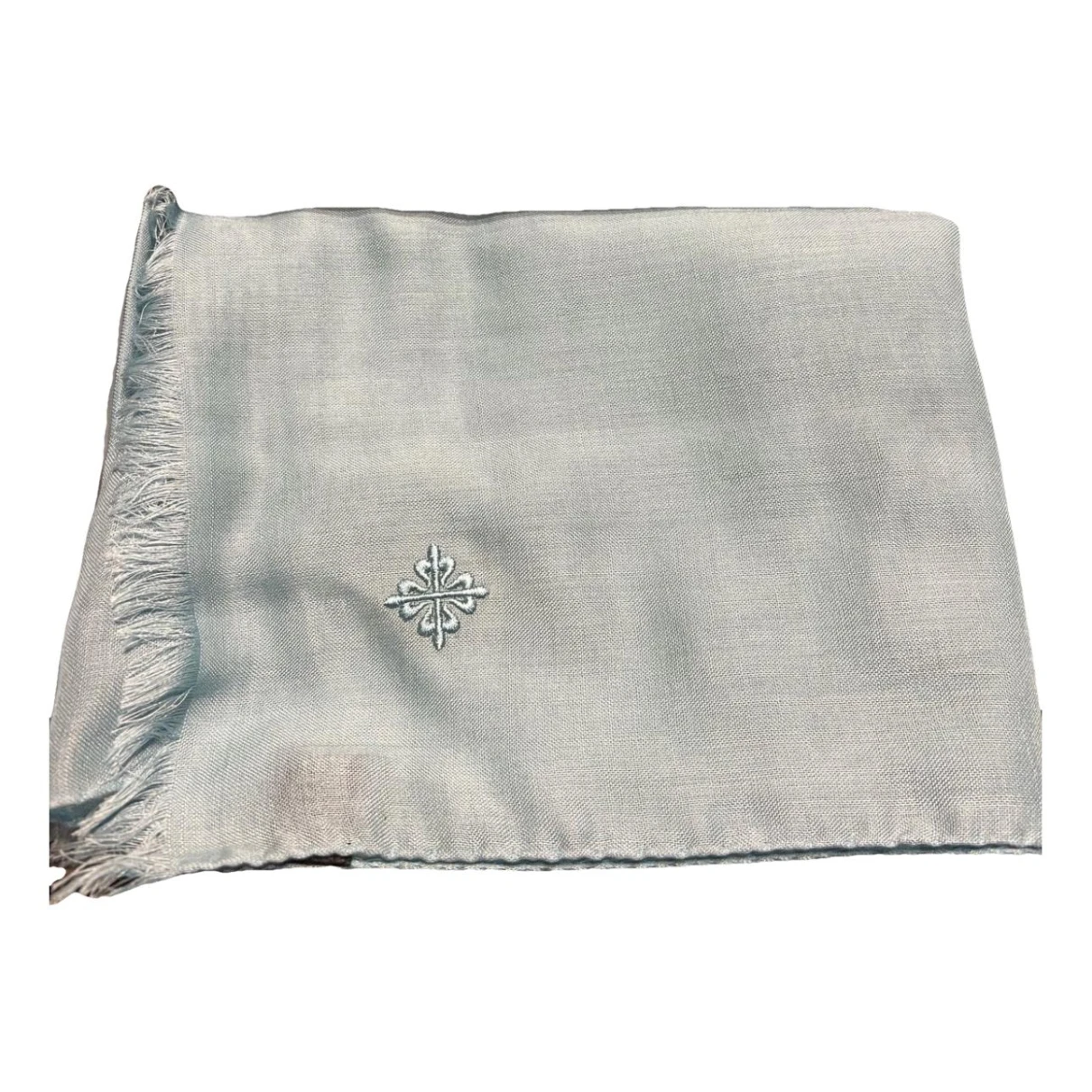 Pre-owned Patek Philippe Cashmere Scarf In Turquoise