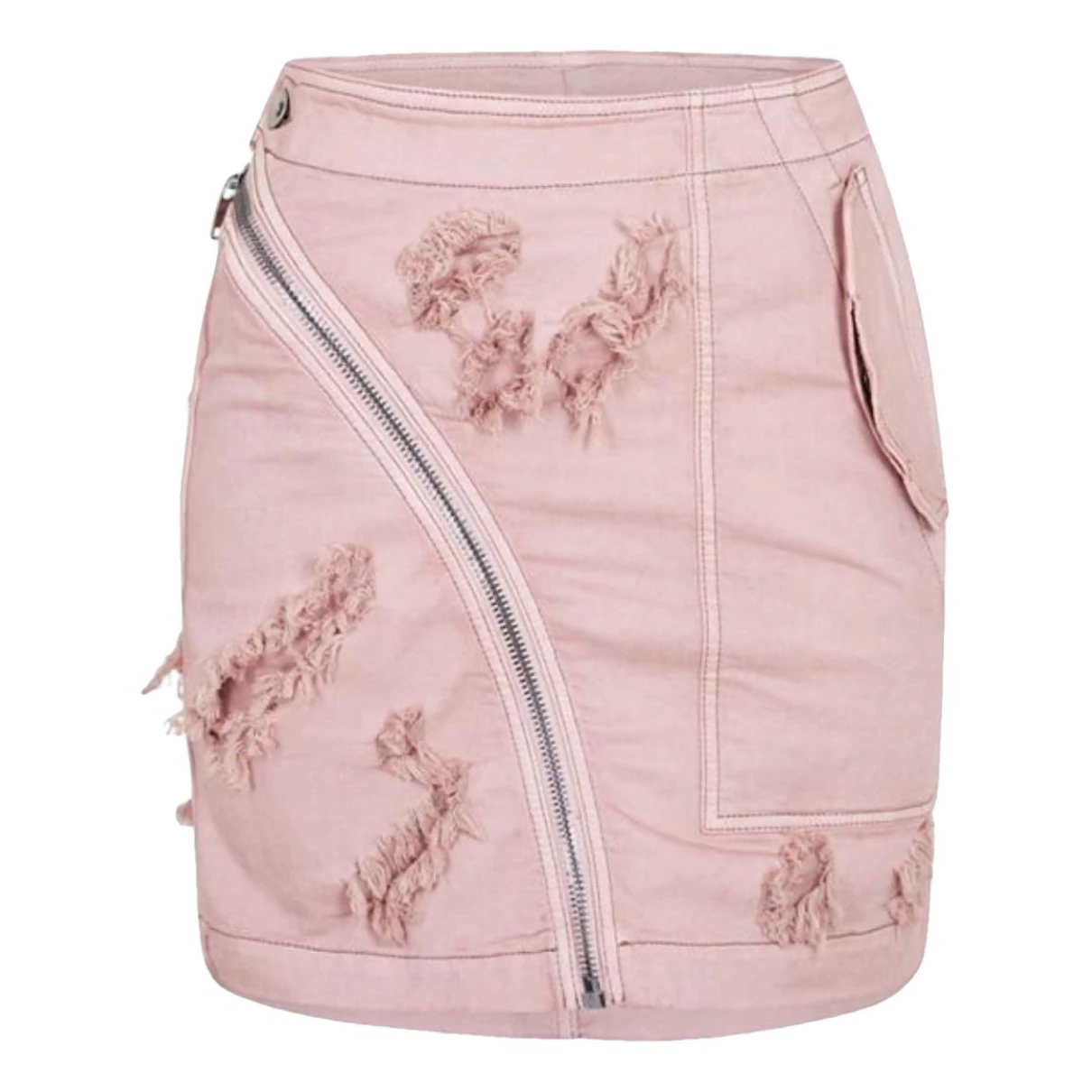 Pre-owned Rick Owens Drkshdw Mini Skirt In Pink