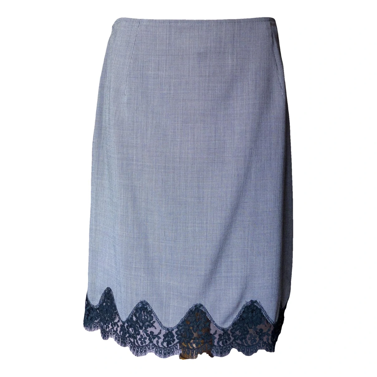 Pre-owned Marc Cain Wool Mid-length Skirt In Grey