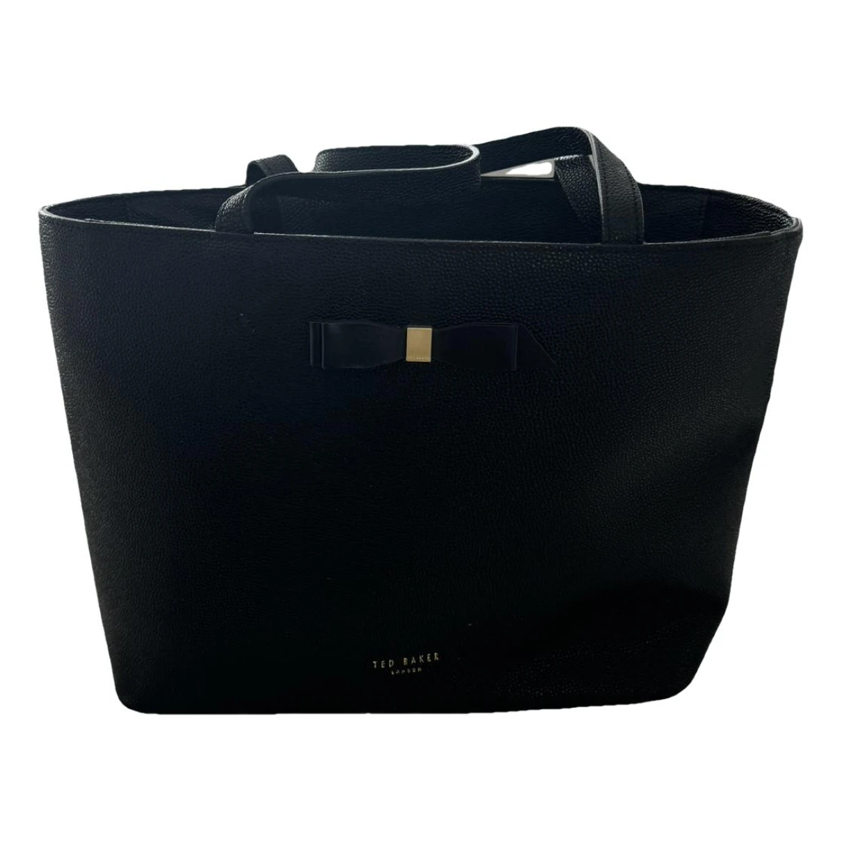 Pre-owned Ted Baker Leather Handbag In Black