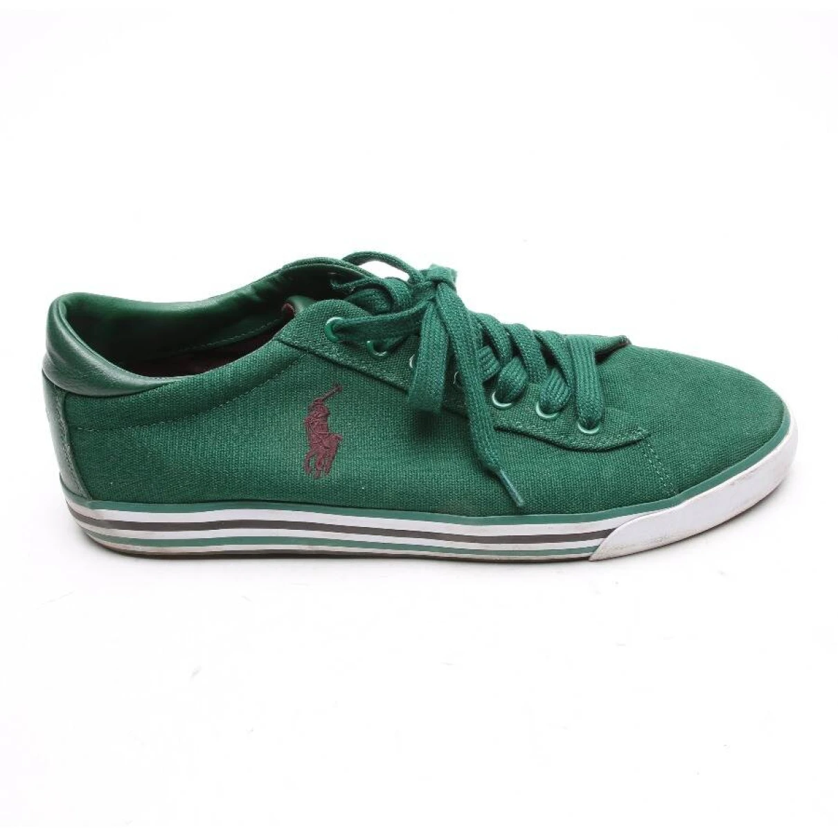Pre-owned Polo Ralph Lauren Cloth High Trainers In Green
