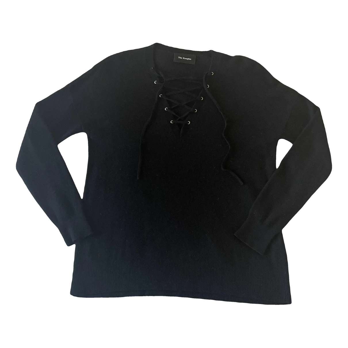 Pre-owned The Kooples Fall Winter 2019 Cashmere Jumper In Black