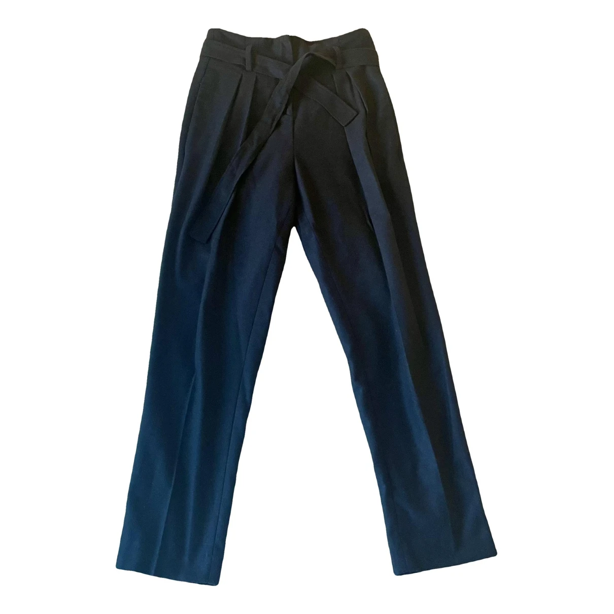 Pre-owned Ba&sh Fall Winter 2020 Wool Trousers In Blue