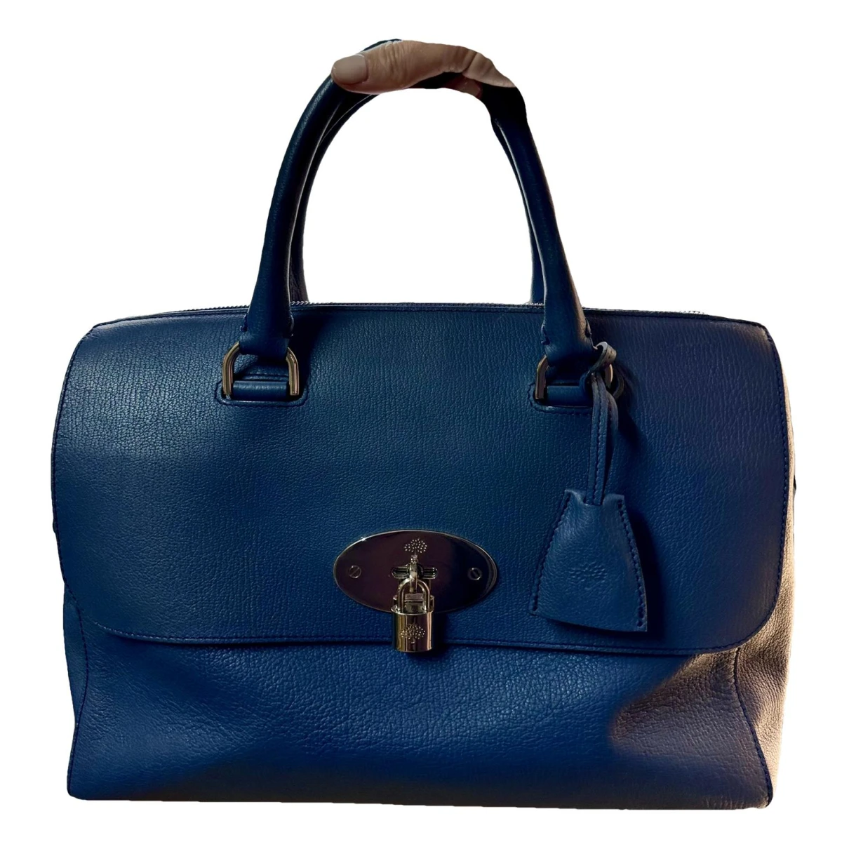 Pre-owned Mulberry Del Rey Leather Handbag In Blue