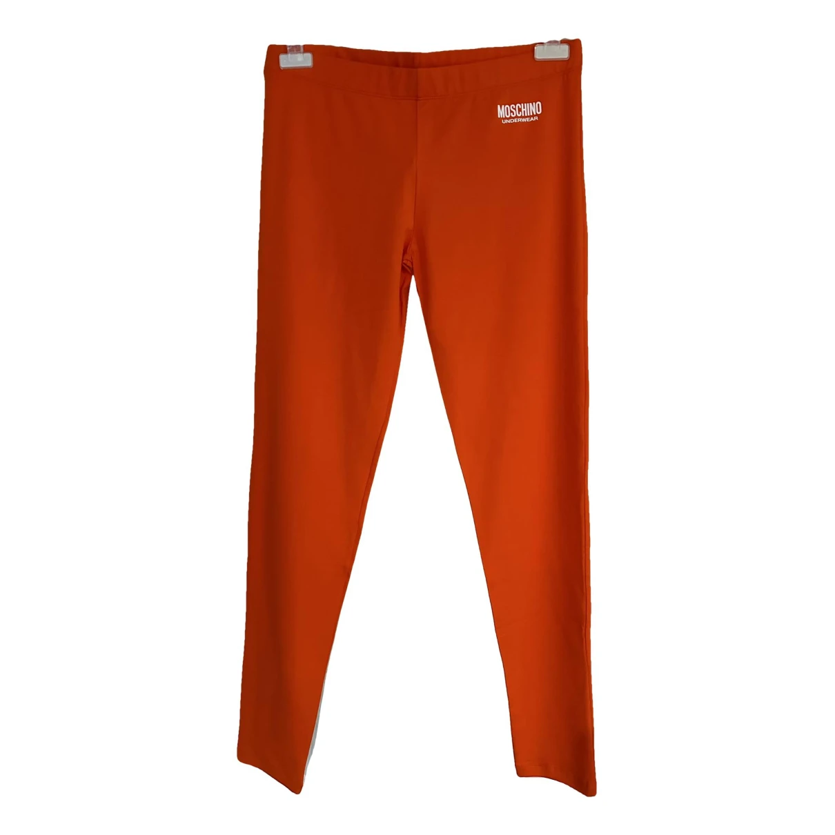 Pre-owned Moschino Slim Pants In Orange