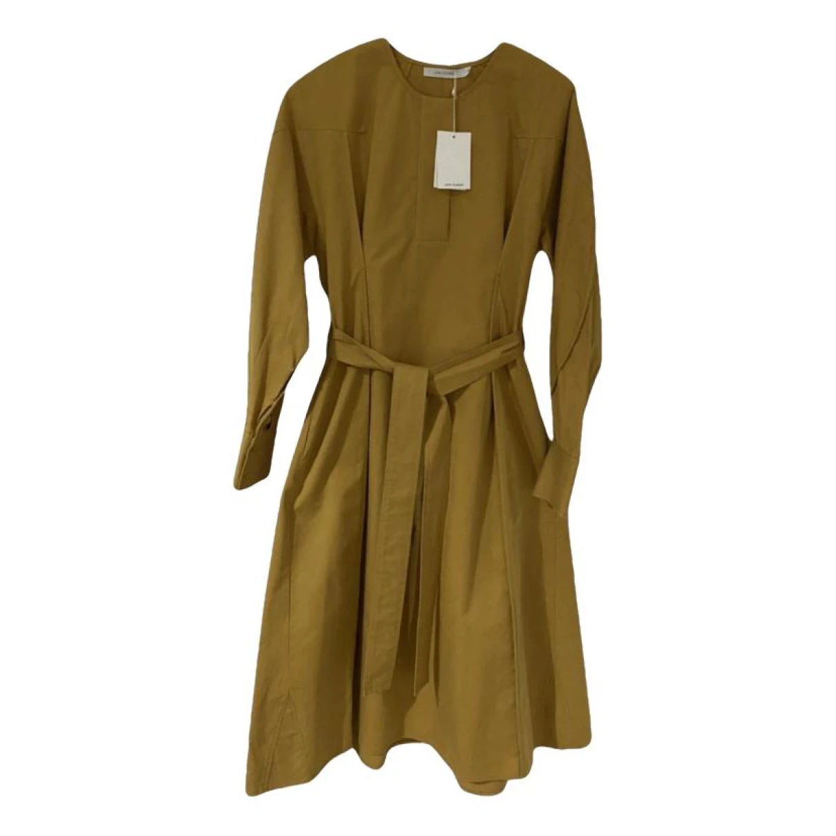 Pre-owned Low Classic Mid-length Dress In Camel