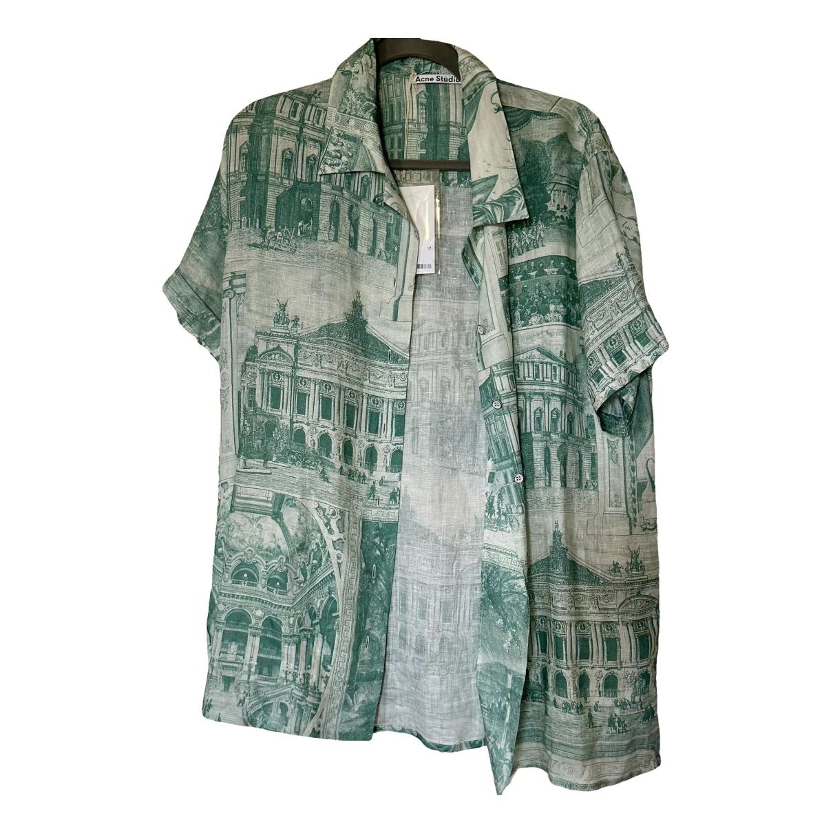 Pre-owned Acne Studios Linen Shirt In Green