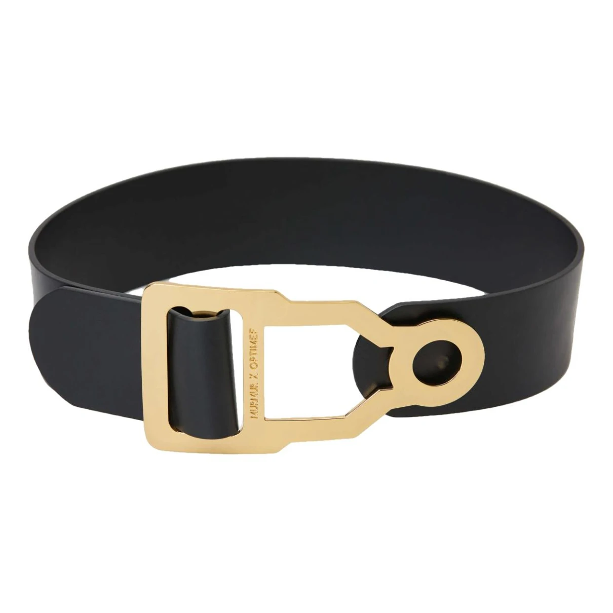 Pre-owned Murmur Patent Leather Belt In Black