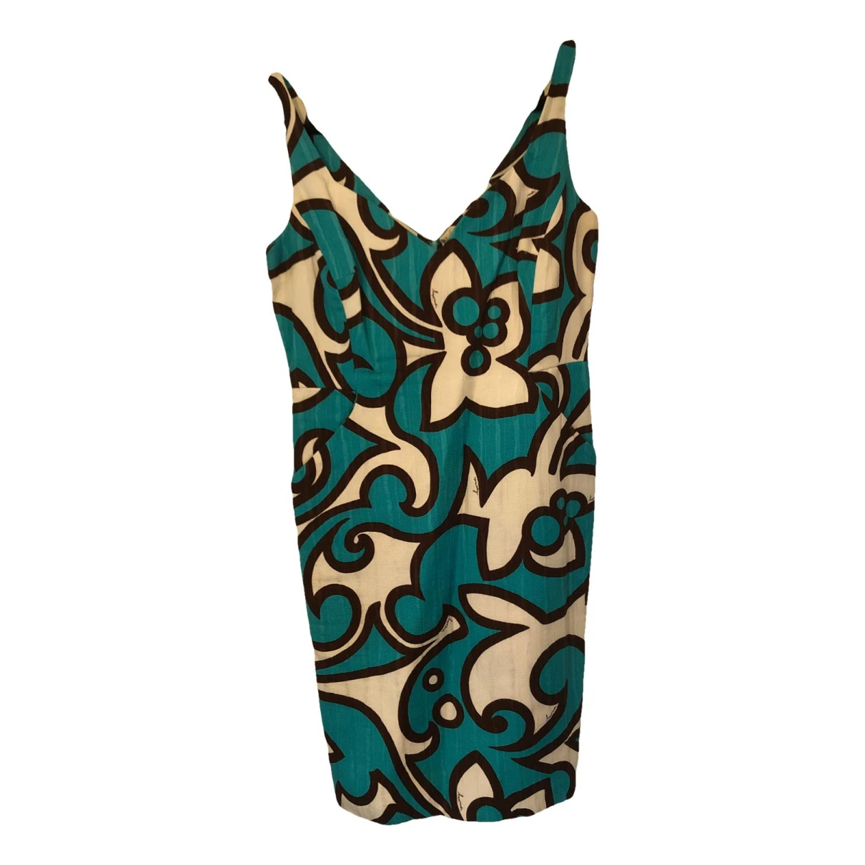 Pre-owned Milly Mid-length Dress In Turquoise
