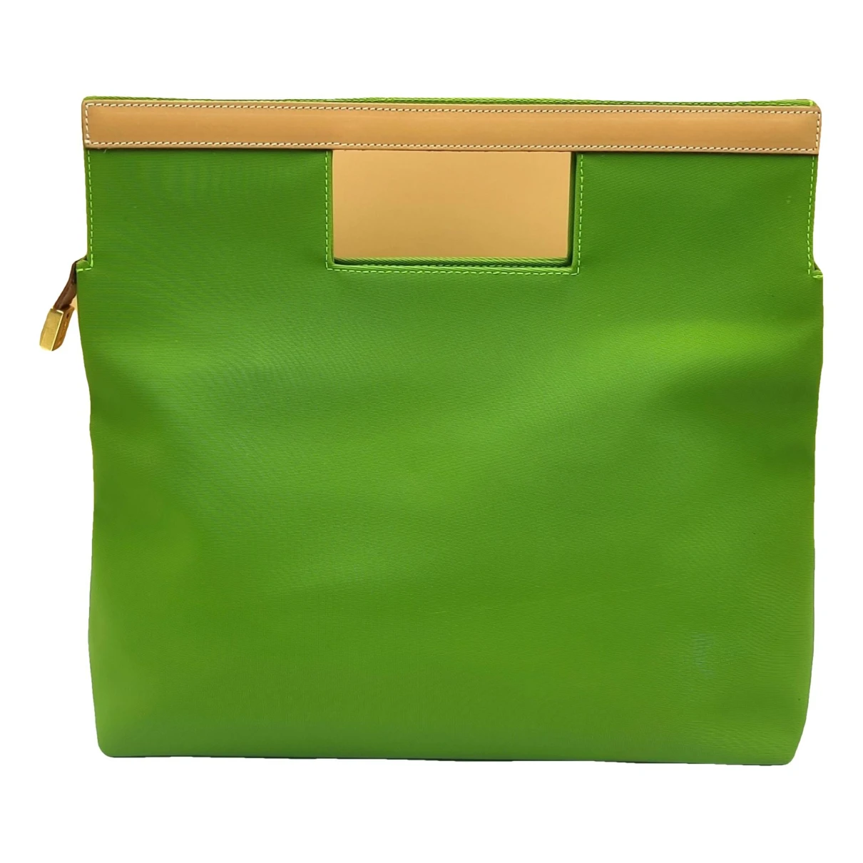 Pre-owned Bric's Cloth Handbag In Green
