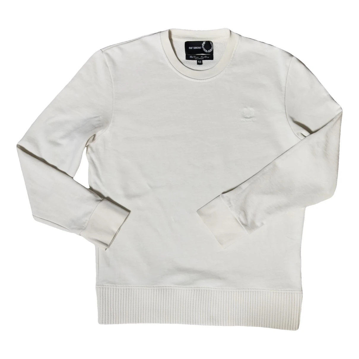 Pre-owned Raf Simons Sweatshirt In White