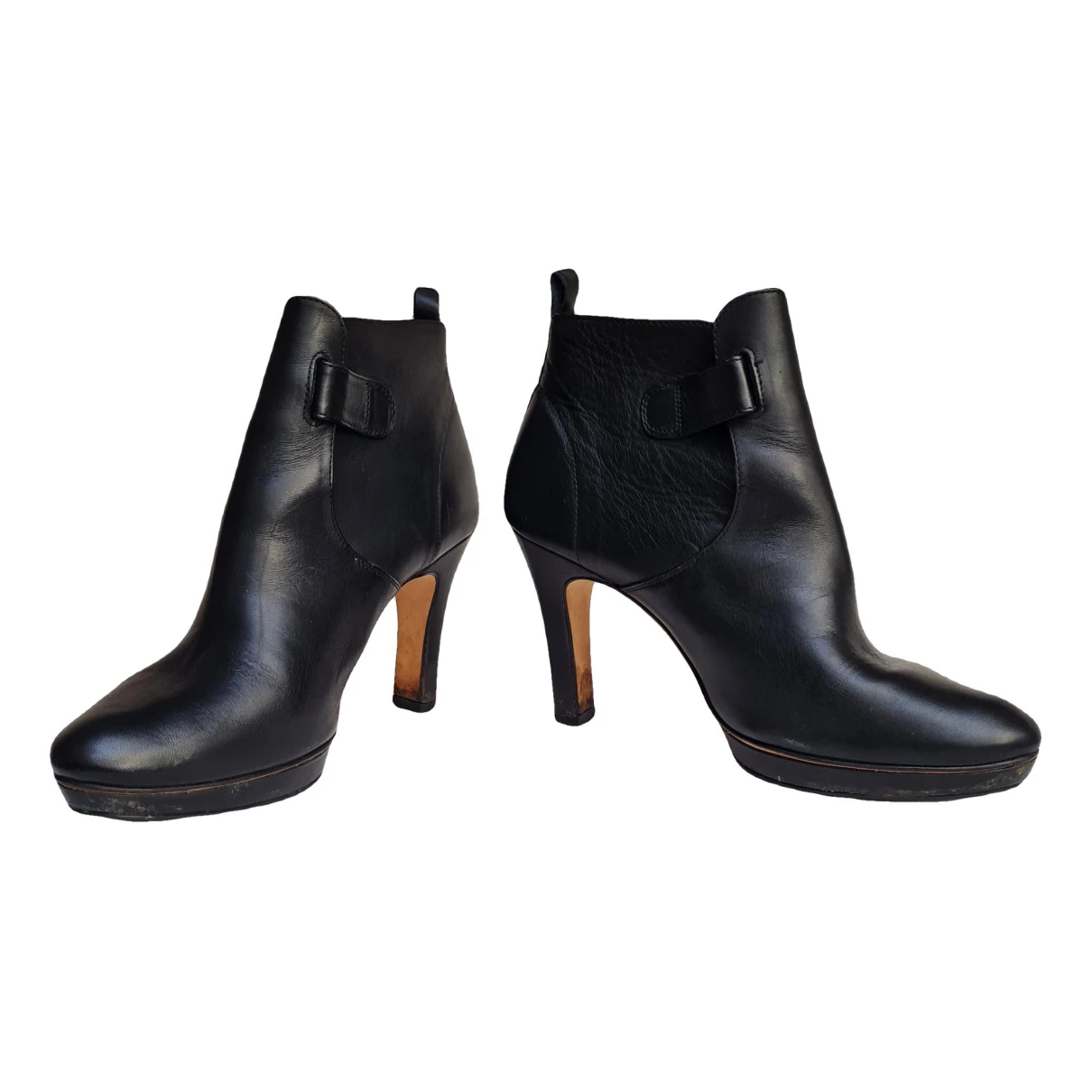 Pre-owned Repetto Leather Boots In Black