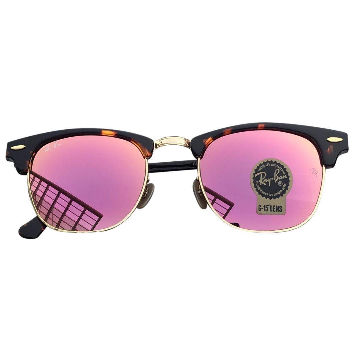 Pre-owned Ray Ban Clubmaster Sunglasses In Other