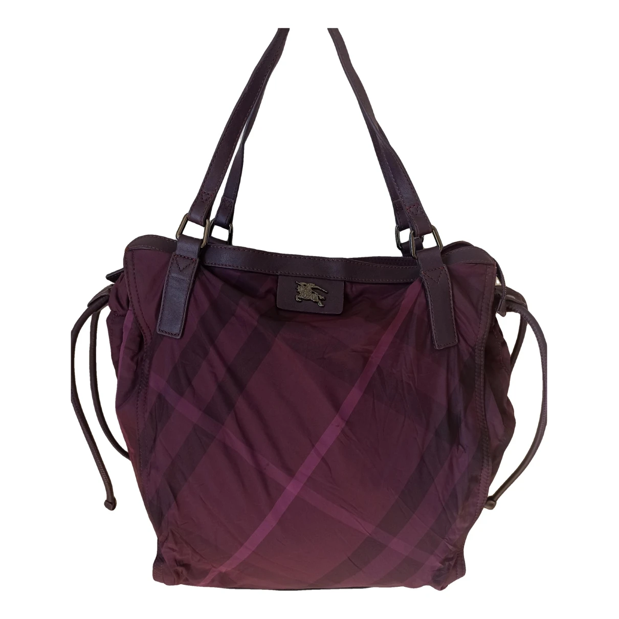 Pre-owned Burberry Tote In Purple