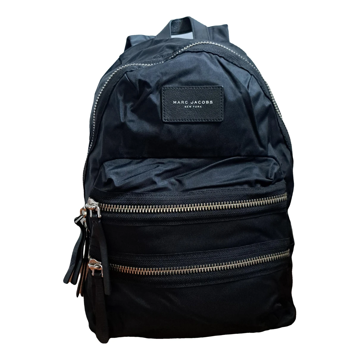Pre-owned Marc Jacobs Cloth Backpack In Black