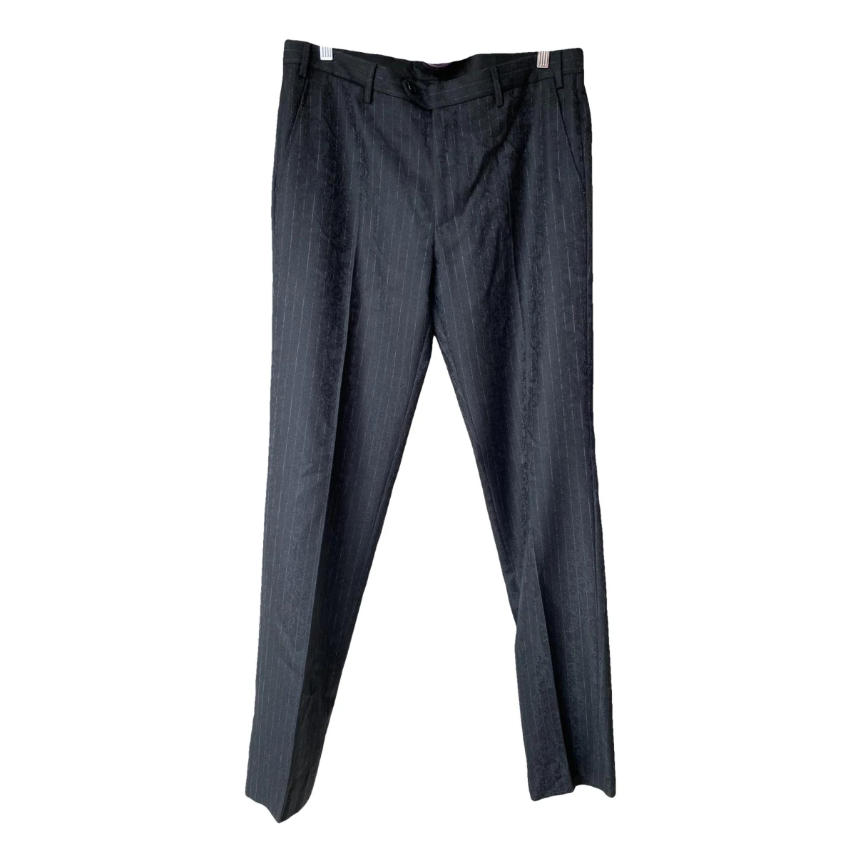 Pre-owned Etro Wool Trousers In Multicolour