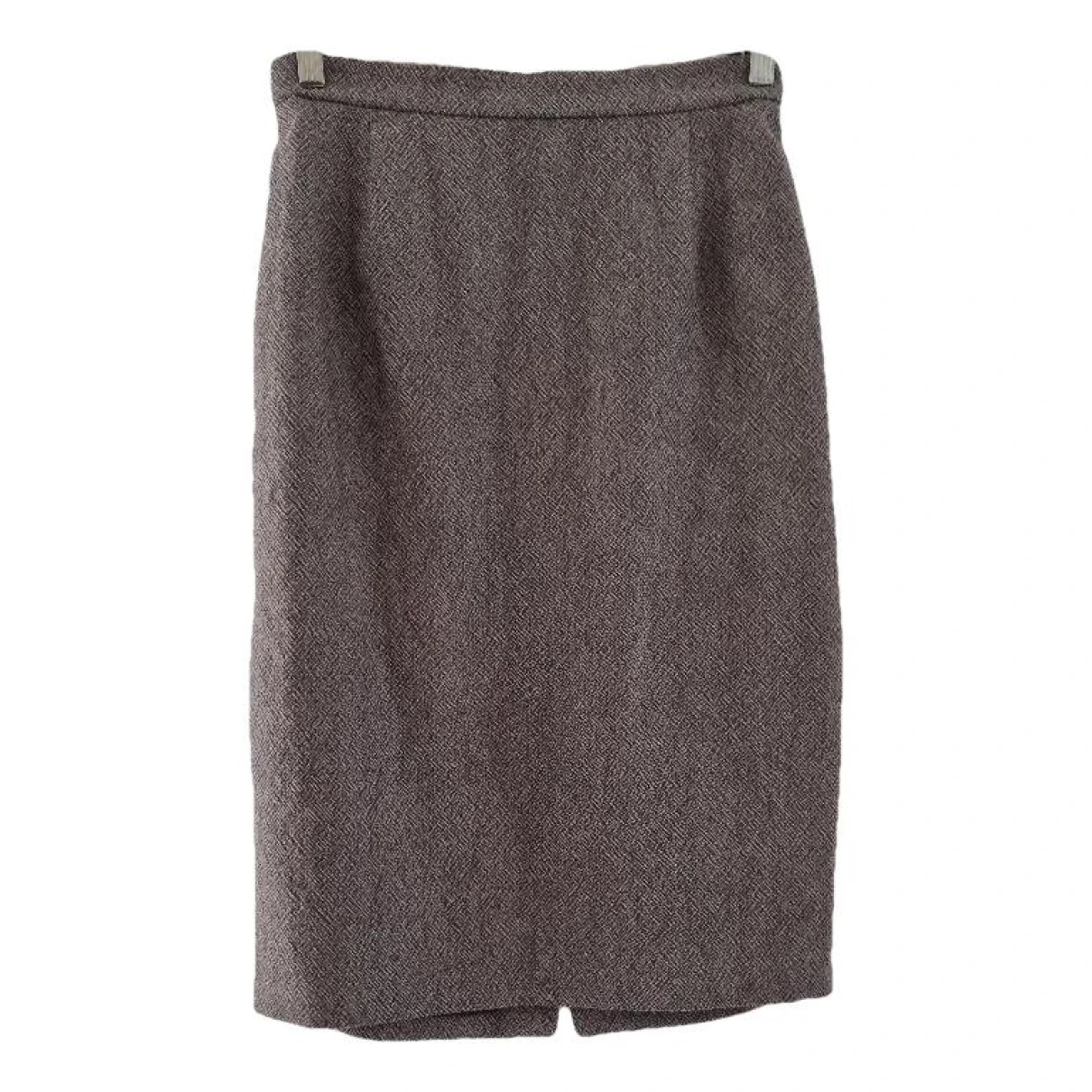 Pre-owned Cerruti 1881 Wool Mid-length Skirt In Brown