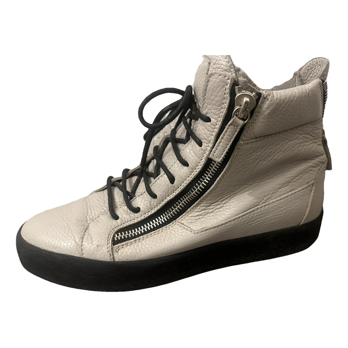 Pre-owned Giuseppe Zanotti Trainers In Grey